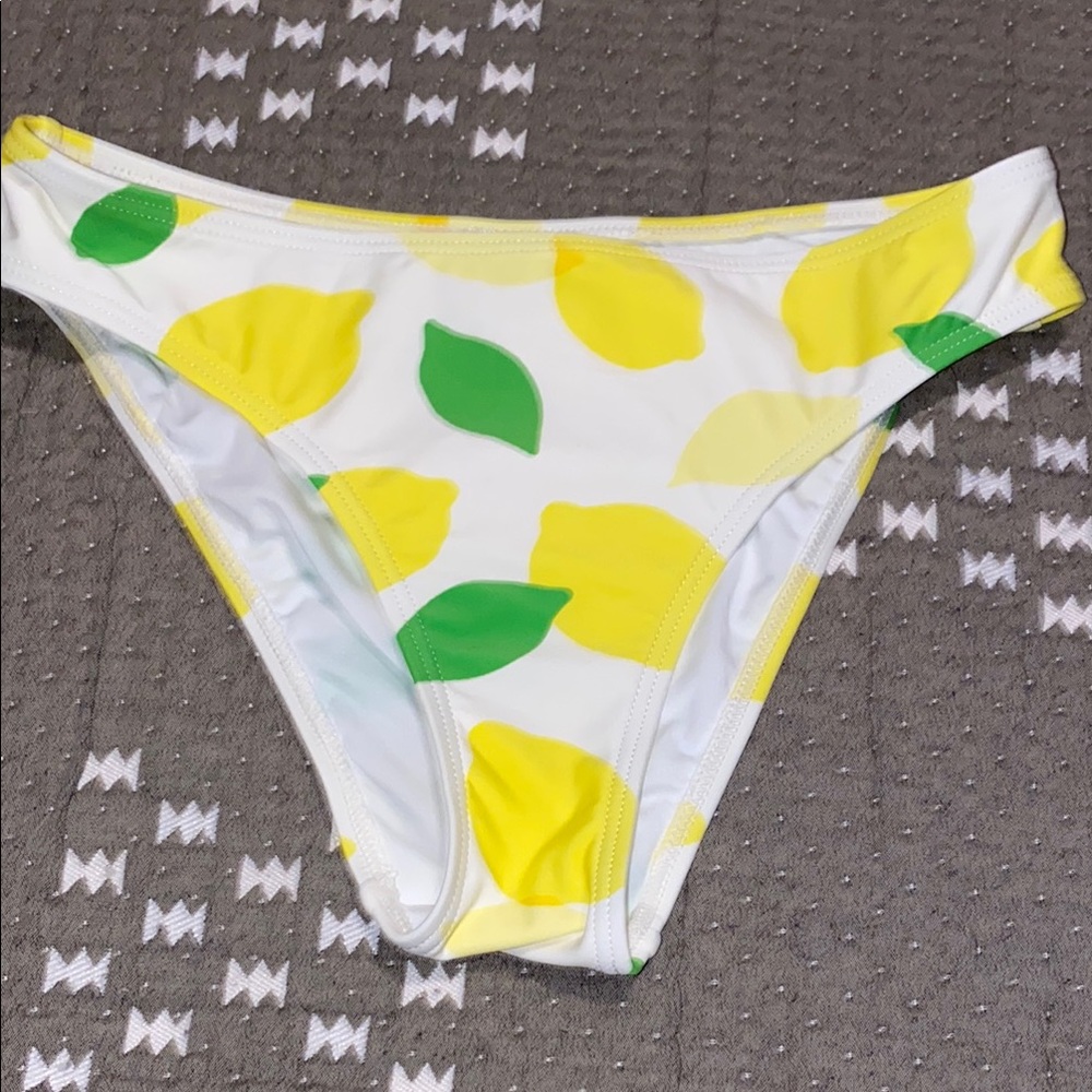 NWOT Kate Spade Lemon Print Bikini Bottom S
